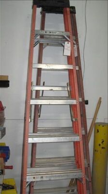 lot--3 - 8 ft Fiberglass ladders *** PLEASE NOTE: This lot is offered subject to bulk bid offer on lot 118 - 2