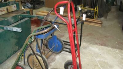 lot--misc carts--hand, truck, torch, etc. *** PLEASE NOTE: This lot is offered subject to bulk bid offer on lot 118 - 2