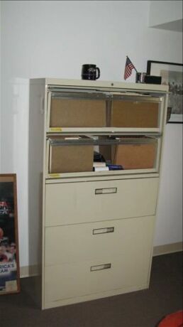 1--5 drawer metal lateral file cabinet *** PLEASE NOTE: This lot is offered subject to bulk bid offer on lot 118